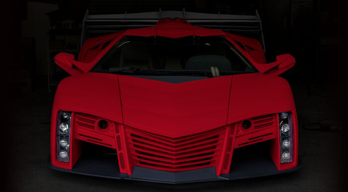 写真：開発中の和製スーパーカー「Beast」